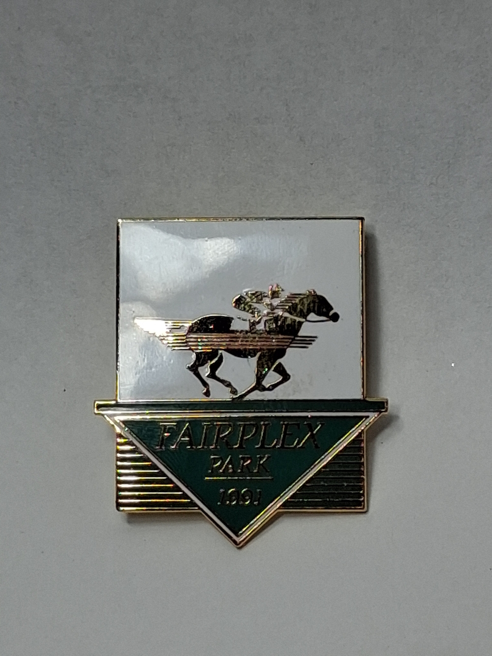 VTG 1991 Fairplex Park Horse Racing Enamel Pin 🐎